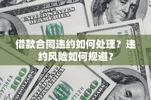 武汉借款合同违约如何处理？违约风险如何规避？