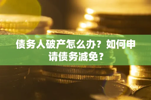 武汉债务人破产怎么办？如何申请债务减免？